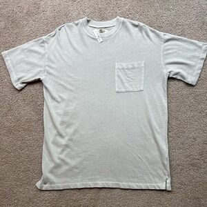 Madewell Men's Short Sleeve Grey Cotton Relaxed Pocket Single Stitch Tee Sz‎ XS